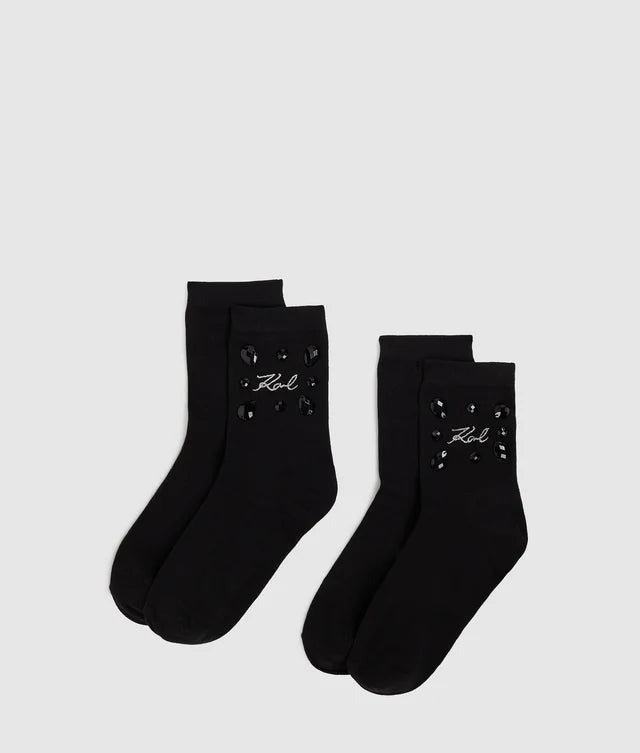 CHAUSSETTES PIERRES PRECIEUSES - KARL LAGARFELD