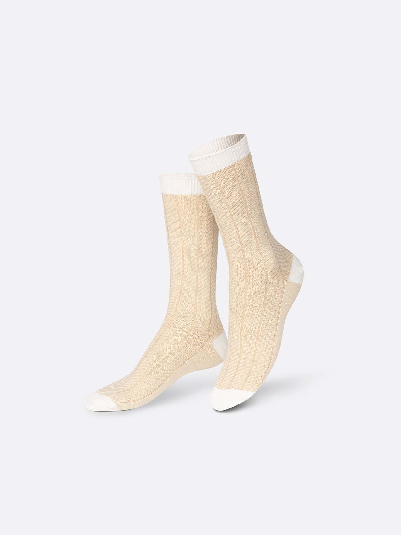 CHAUSSETTES  UNISEXE UNISIZE- Camembert